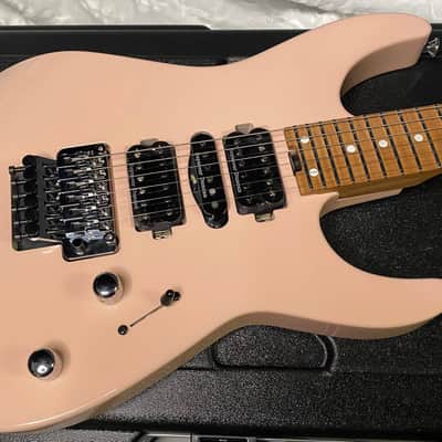 NEW ! Jackson Custom Shop Dinky HSH - Roasted Maple Neck & Fretboard - DK - Shell Pink - Authorized Dealer - 8.1 lbs - G06854 image 4