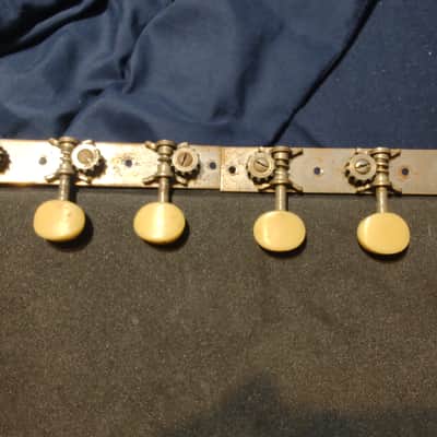 Kluson Open back 3x3 on a strip Pre 1960s - Nickel image 1