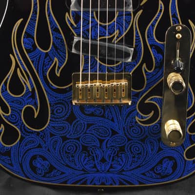 Mint Fender James Burton Telecaster Blue Paisley Flames Maple Fingerboard image 5