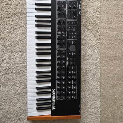 Sequential Prophet Rev2 61-Key 8-Voice Polyphonic Synthesizer 2018 - Present - Black with Wood Sides image 1
