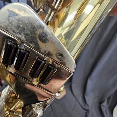 Caravelle Bb Tenor Sax - Lacquered Brass w/ case image 5