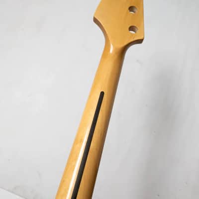 Fretless 4 String Jazz Bass Style Neck, Maple Neck Tree of Life Inlay image 6
