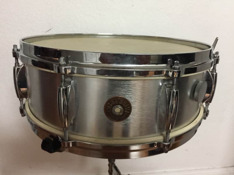 Gretsch Round Badge 4108 Aluminum 14x5" 8-Lug Snare Drum 1969 - 1971 image 1