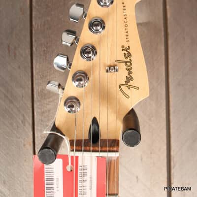 Fender Player Stratocaster Custom Art Guitar " Black N Silver Flag " image 8