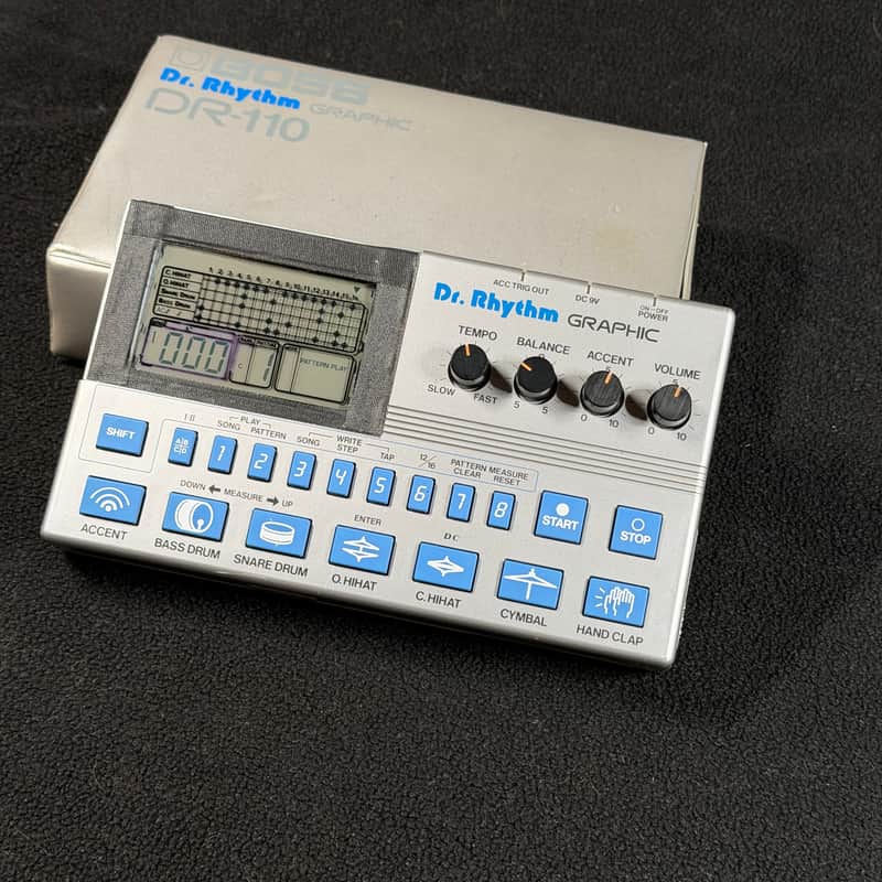 Boss DR-110 Dr. Rhythm 1980s - Silver image 1