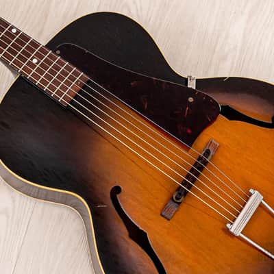 1954 Gibson L-48 Vintage Archtop Acoustic Guitar w/ K&K Pickup, Case image 8