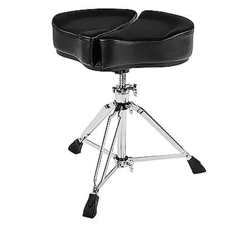 Ahead SPG-BL3 Spinal-G Saddle Drum Throne in Black Cloth Top & Sides w/ 3 Legged Base *IN STOCK* image 1