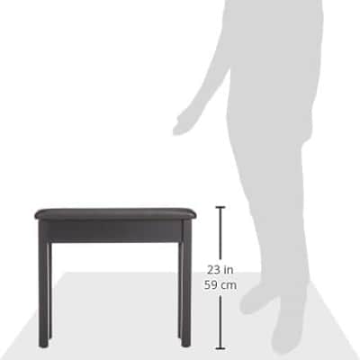 Yamaha BB1 Padded Wooden Piano Bench - Black image 2