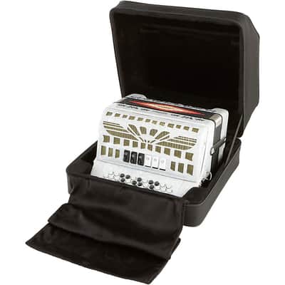 SofiaMari SMTT-3412, Two Tone Accordion Regular White Pearl Sol/Fa image 5