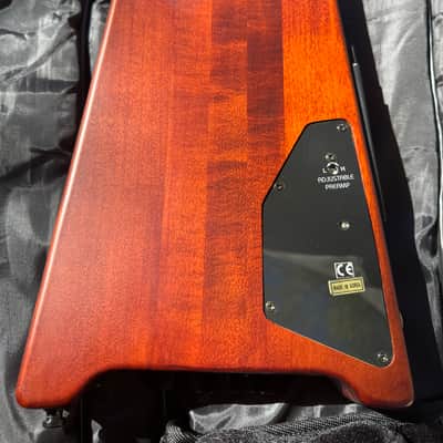 Lefty Hohner Professional B2AV WALNUT 5-string Headless Bass, Officially Licensed by Steinberger, NECK-THRU California Maple construction, with Warwick Rockbag image 6