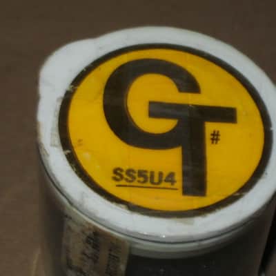 ONE (old stock) tube is in A+ shape Groove Tubes GT-SS5U4 Rectifier Tube (replaces 5UA tube rectifier) rectifier tube looks unused - but packaging has aging and imperfections image 24