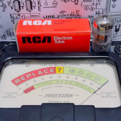 RCA 6201 (GE Made) 12AT7WA 5x Tubes - 1979 NOS Factory Matched Set - Military Spec ECC81 image 11