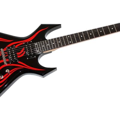 B.C. Rich MMWTF Metal Master Warlock Black Tribal Fire Electric Guitar image 1