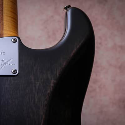 FENDER USA Custom Shop Deluxe Stratocaster AAA+ " Ebony Trans + Maple" (2012) image 18