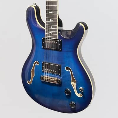 Paul Reed Smith PRS SE Hollowbody II Electric Guitar w/ Case - Faded Blue Burst image 3