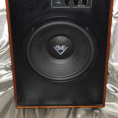 Klipsch SW-12 12" dual driver subwoofer vintage oak image 1