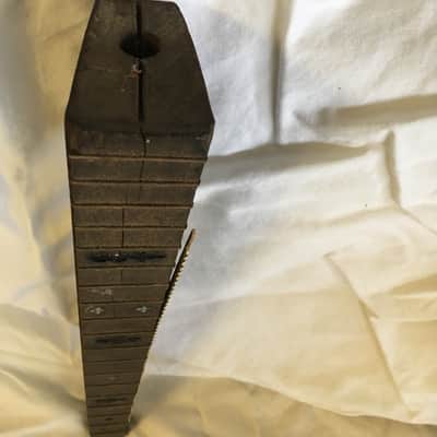 Vintage banjo neck piece Unknown 1920's Mahogany image 1