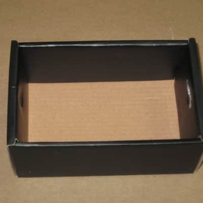 less than light average wear Boss EMPTY BOX for GE-7 Equalizer (NO pedal / NO paperwork) specifically from 2017 -  but can be a home for other year GE7 pedal) outside of box is black with blue, light green, & white graphic image 24