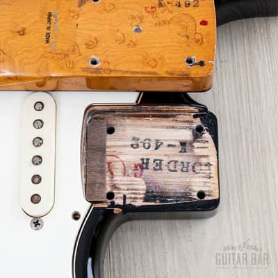 1994 Fender Order Made '62 Stratocaster Sunburst Lacquer w/ Birdseye Neck, USA Pickups & Case, Japan MIJ Fujigen image 18