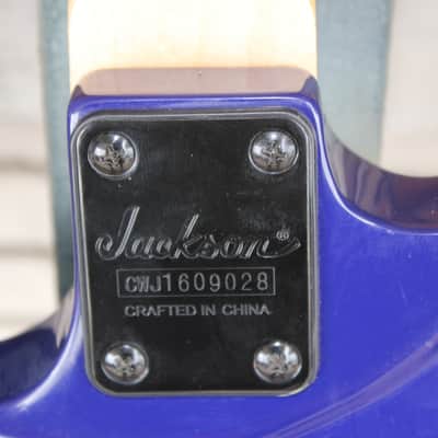 Jackson JS34Q DKA-M Dinky Archtop with Maple Fretboard (Translucent Blue) image 12