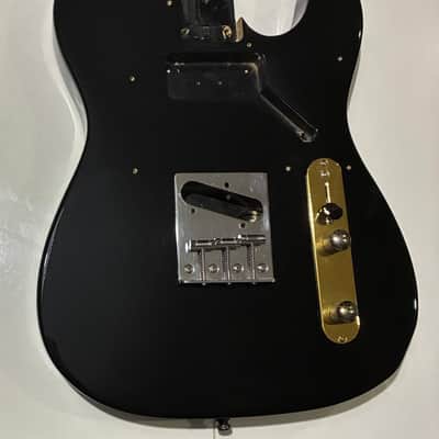 Tele Electric Guitar Body Black image 7