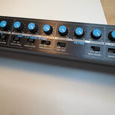 Novation Bass Station Rack Monophonic Synthesizer 1994 - Black Analog Synth MIDI CV Converter Vintage image 11