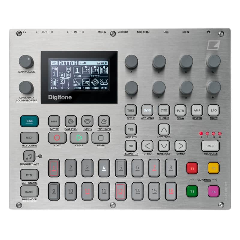 Elektron Digitone 8-Voice Polyphonic Digital Synth with Sequencer - e25 Remix Edition (Demo Deal) image 1