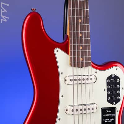 2026 Fender Vintera III Early '60s Bass VI Candy Apple Red image 4