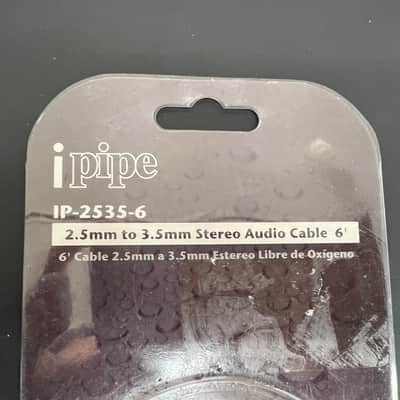 Audio pipe IP-2535-6 2.5mm to 3.5mm Stereo Audio Cable 6’ image 2