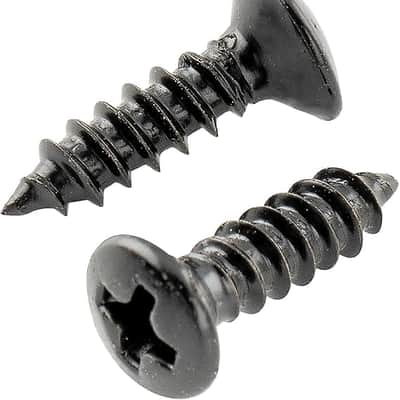 Basic 2.5x10mm Metal Metric Thread Guitar Pickguard Jack Screws Truss Rod Cover Mounting Screws for Epiphone Les Paul Style, Black (Set of 20) image 2