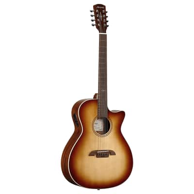 Alvarez Artist Grand Auditorium Guitar Acoustic Electric 8 String Shadowburst with Cutaway (AG60CE_8-String_Shadowburst) image 2