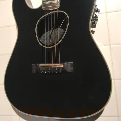 Kramer Farrington KFT-1 Left Handed Electronic/Acoustic 1988 Gloss Black image 4