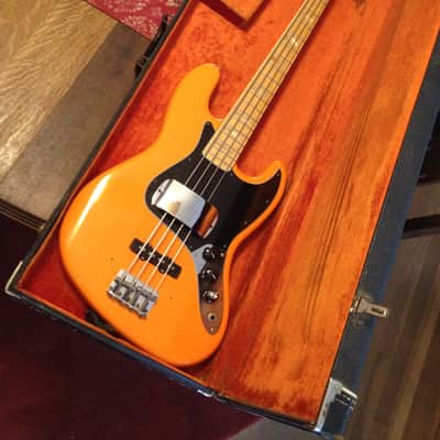 Fender  Jazz Bass 1980 Capri Orange w/ Maple Fretboard image 1