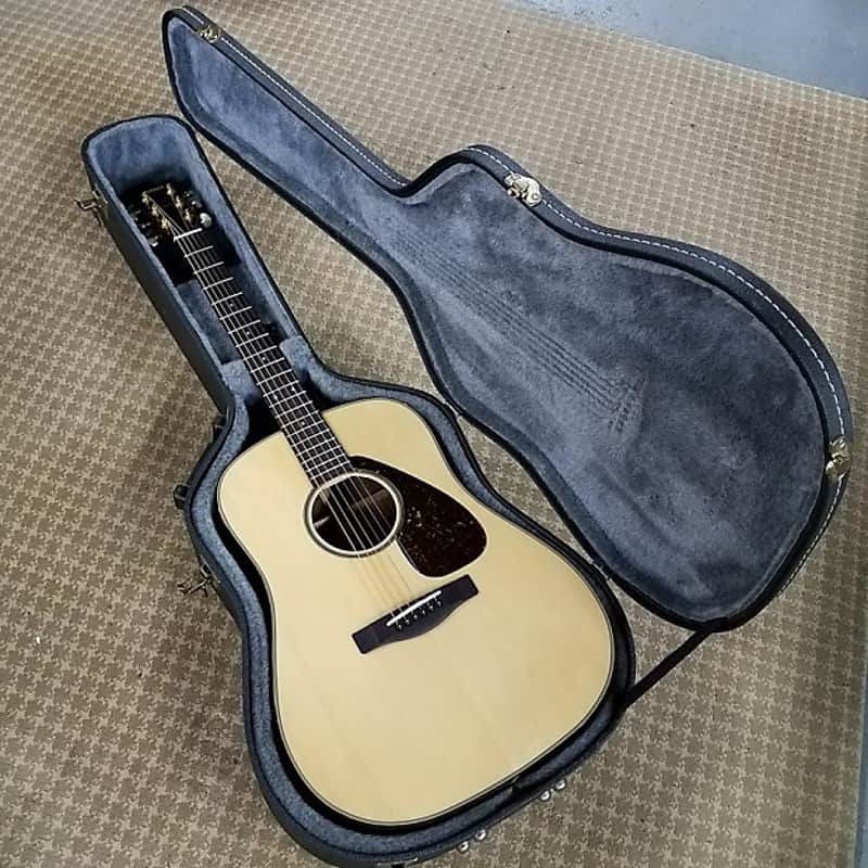 Yamaha DW-7 Dreadnought Acoustic Guitar Natural w/ Hardshell | Reverb