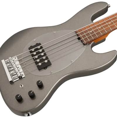 Sadowsky MetroExpress 21-Fret Vintage M Bass, Morado Fingerboard, 5-String - Solid Silver Metallic High Polish image 1