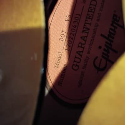 Epiphone The Dot 2008 - 2019 - Vintage Sunburst hollow body image 5