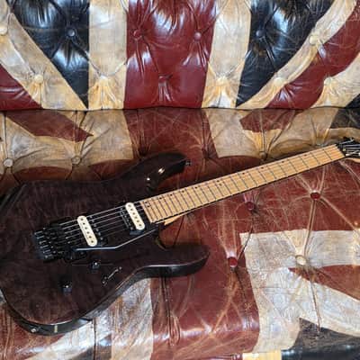 Jackson Pro Series DK2MQ Transparent Black DK2 Pro Quilted Maple Floyd Rose HH Super Strat MIM Mexico image 1