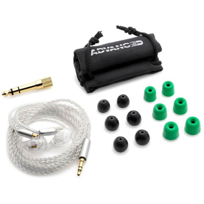ADV. IEM Model 3 Hi-Res MMCX In-Ear Monitors (Live Edition, Clear) - Clear image 1