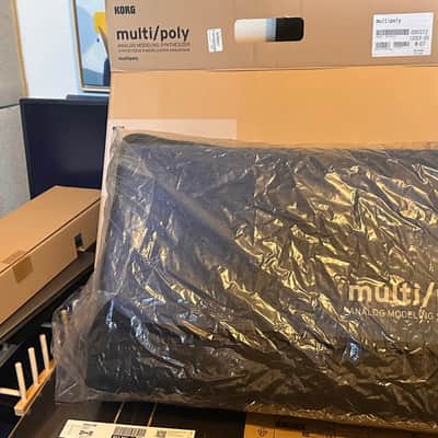 Korg Multi/Poly 37-Key Analog Modeling Synthesizer 2024 - Present - Black & Blue with Wood Sides image 9