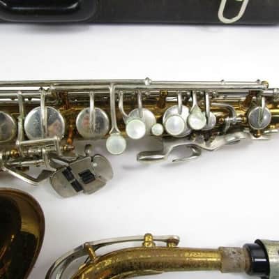 Selmer Bundy-II Alto Saxophone, USA, complete w/ Neck/MP/Case, Good Condition image 7