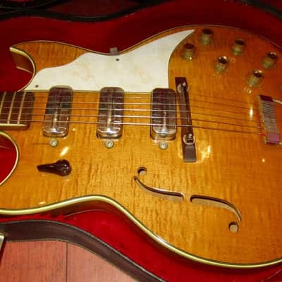 ~1963 Kay Airline Barney Kessel Deluxe 3 Pickup Natural image 8