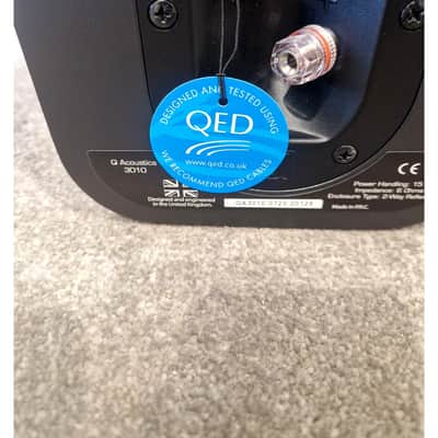 Q Acoustics 3010 HI-FI Speaker Pair - Black HI-FI Speakers - Compact Design - Excellent w/ & tags image 2