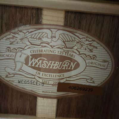 Washburn Comfort G55CE Koa Acoustic Electric Guitar, Natural Finish, New Gig Bag image 5