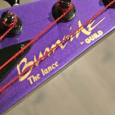 1980's Burnside by Guild The Lance V Shaped Bass with Bag- METALLIC PURPLE! image 12