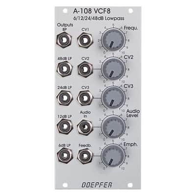 Doepfer A-108 Eurorack 6/12/24/48dB Low Pass Filter Module image 3