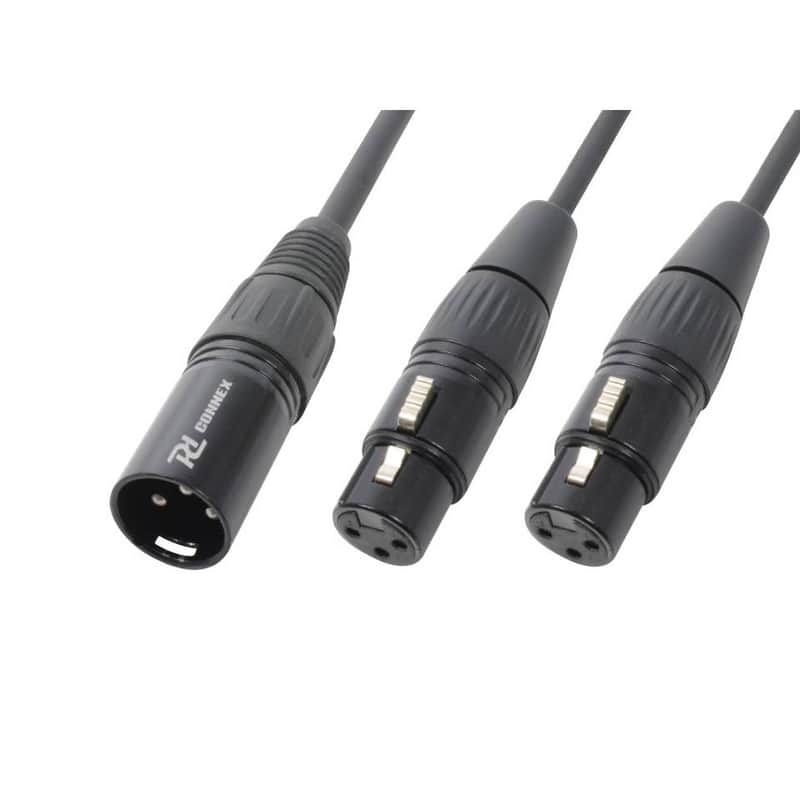 Pd Connex Cx142 Cable Splitter Xlr M 2 Xlr F image 1