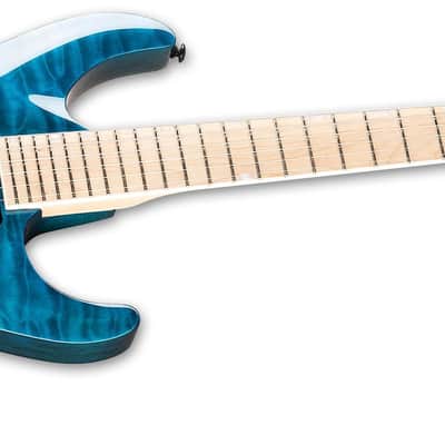 ESP LTD MH-203 QM - See Thru Blue image 4