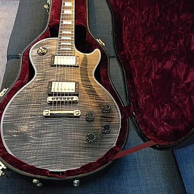2012 Gibson Custom Shop Les Paul Custom Trans Black with AAAAA (5A) Hand Selected Flame Maple Top! image 6