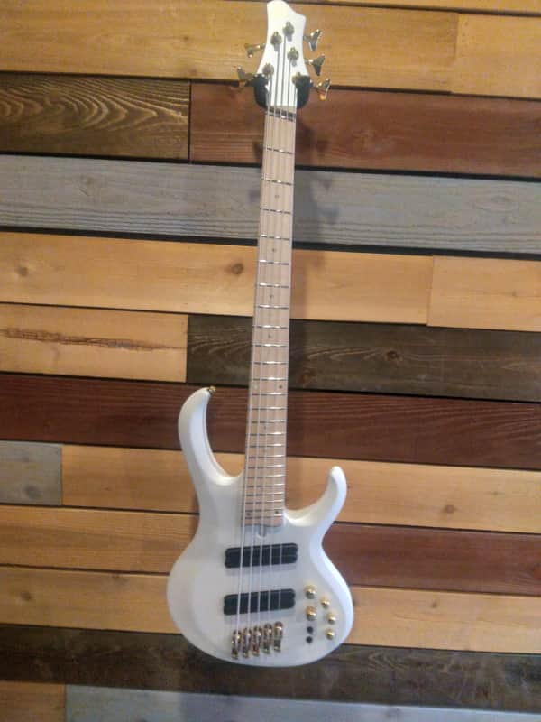 Ibanez - BTB605MLM | Workshop Series Five String Bass / Pearl White Matte image 1