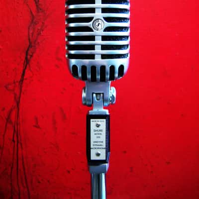 Vintage 1960's Shure 55S Unidyne dynamic cardioid microphone Multi Z w cable Elvis 55 55SW 556S image 5